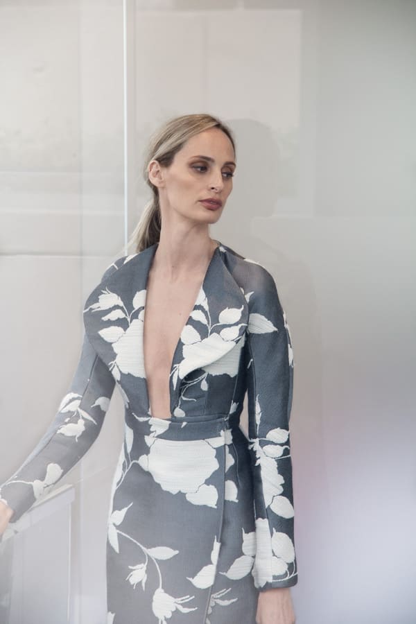 Santo Domingo wears Emilia Wickstead Fall 2014 collection, at modaoperandi.com.