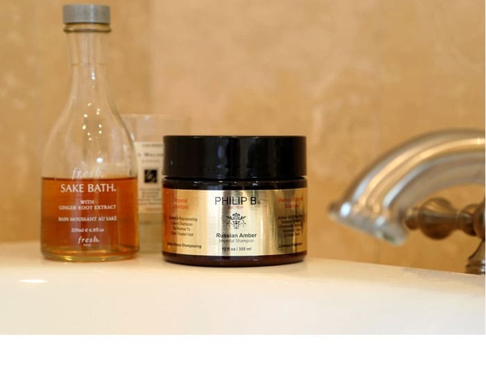 Brenda swears by a hot bath. Here- some of her favorite products.