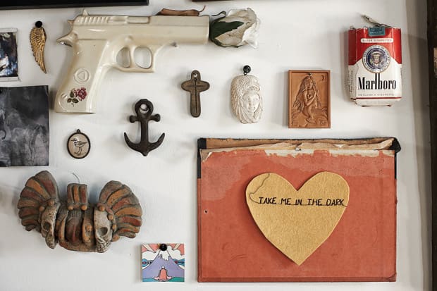 I collect … “everything. Books, art, records, knick-knacks. I just love things!”