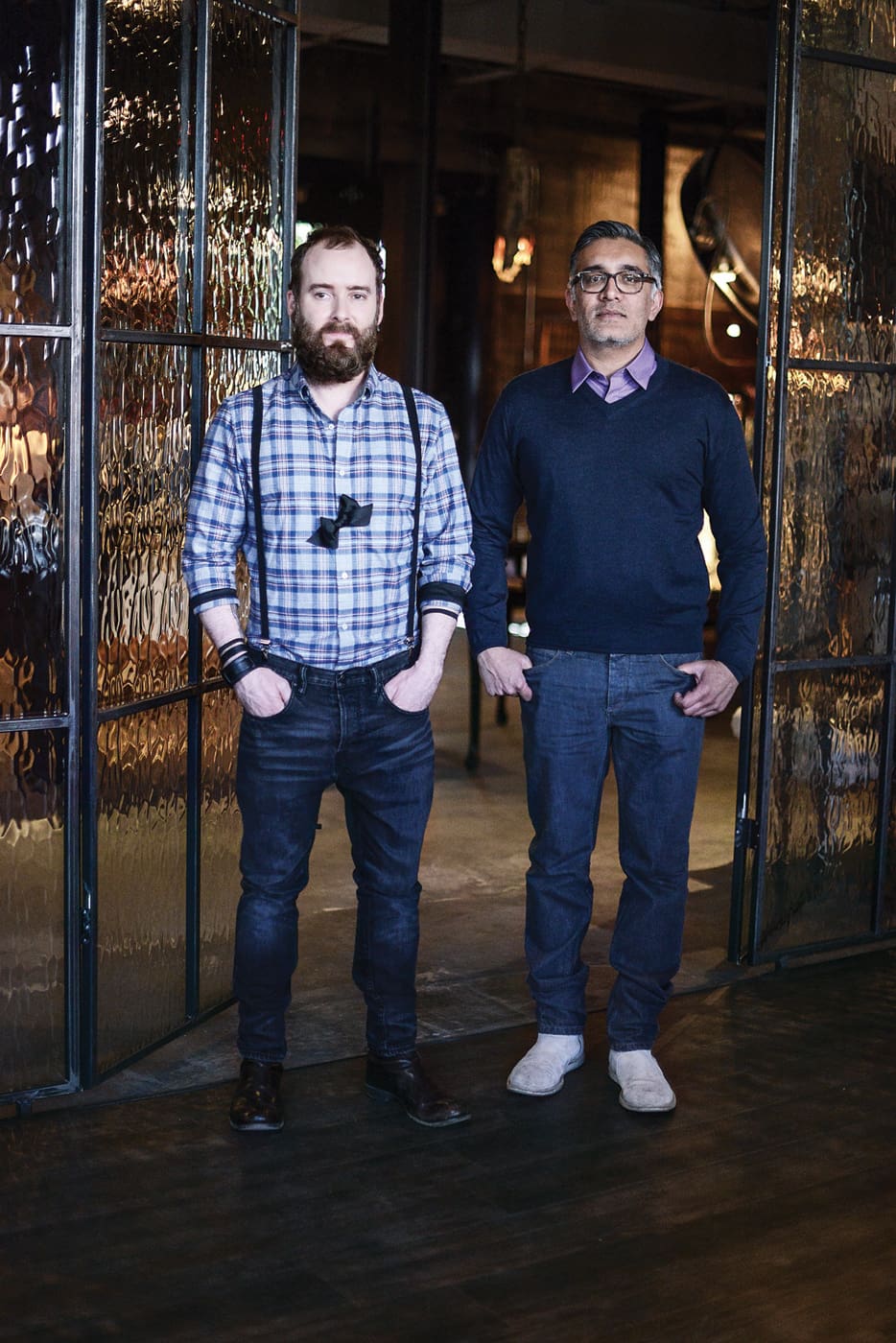 Grange Hall owners Jeffrey Lee and Rajan Patel 