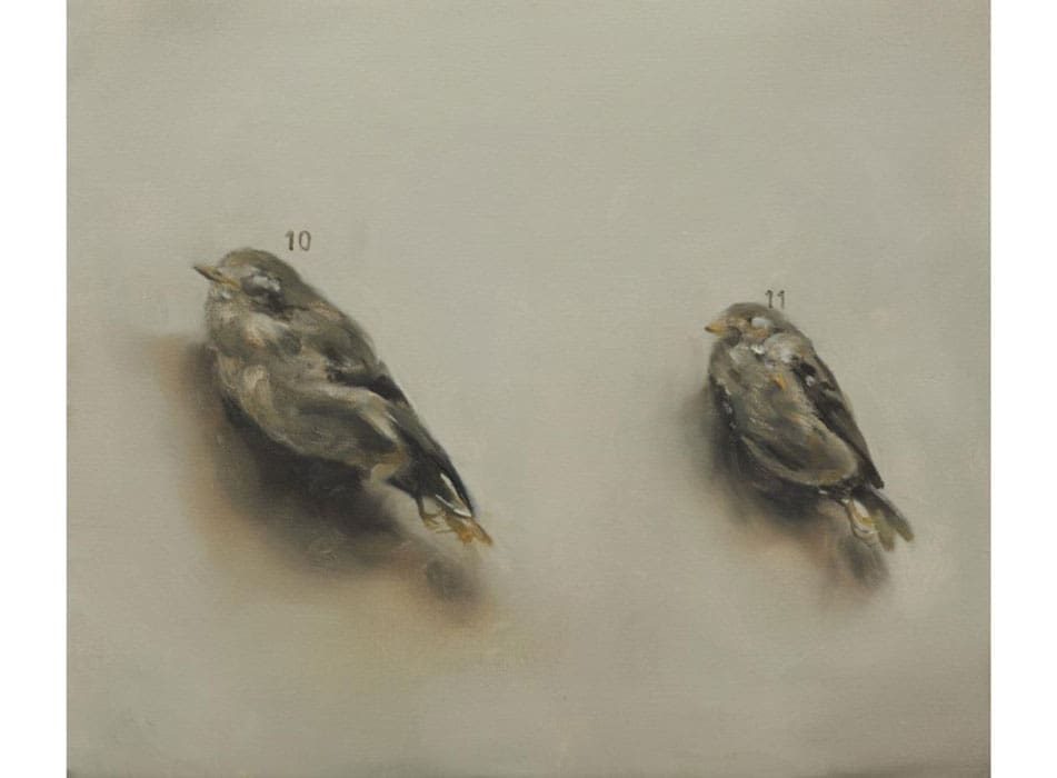 Michaël Borremans' "10 and 11," 2006. Private Collection. Courtesy Zeno X Gallery, Antwerp. © Photographer Peter Cox.