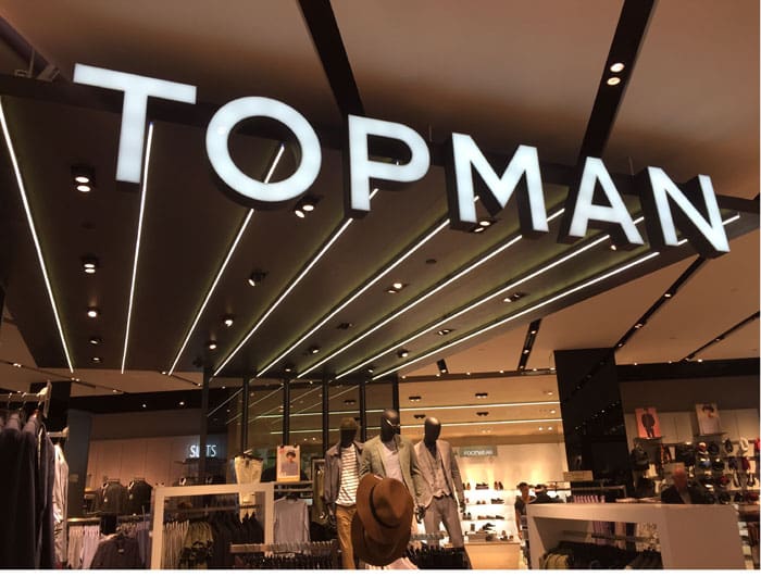 Topshop & Topman* Open at the Galleria