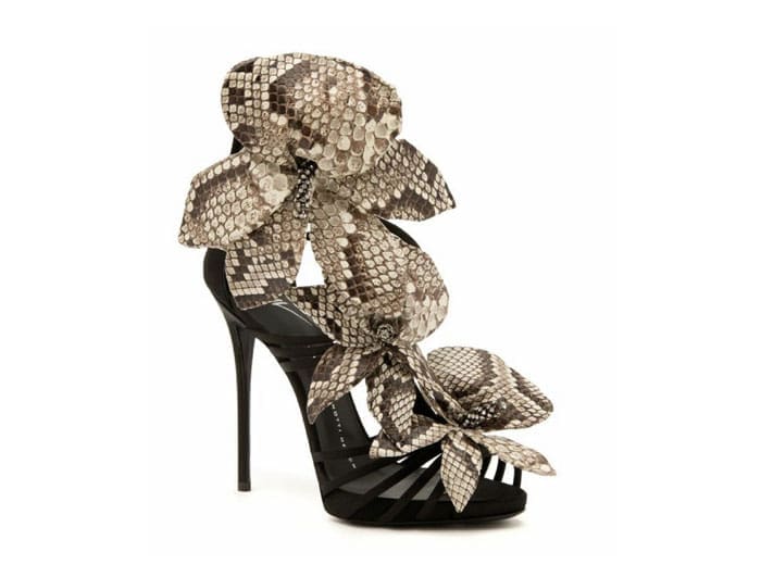 Python flower sandal
