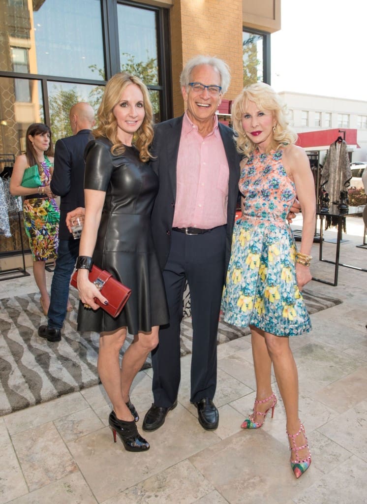 Sharin Norman, Mickey Rosmarin, Diane Lokey Farb at the Tootsies Patio Party with Tamara Mellon, 2015