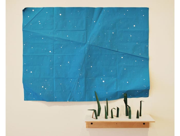 Another Gregory creation, the charmingly childlike "Ordinary Time," 2014, speaks to the universe and time. It's included in her solo, which takes over one gallery at Blue Star. 
