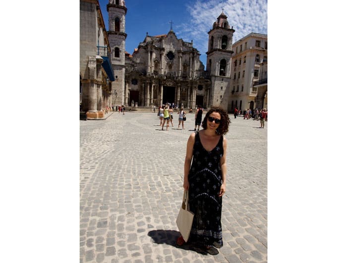 Erin Cluley in Cathedral Square