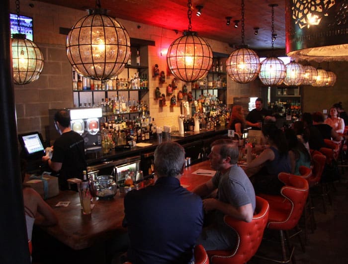 Indoor bar area