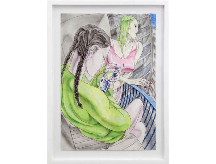David Rappeneau’s “Untitled,” 2014, was another highlight at Queer Thoughts, NADA, demonstrating moody millennial romanticism. ‬