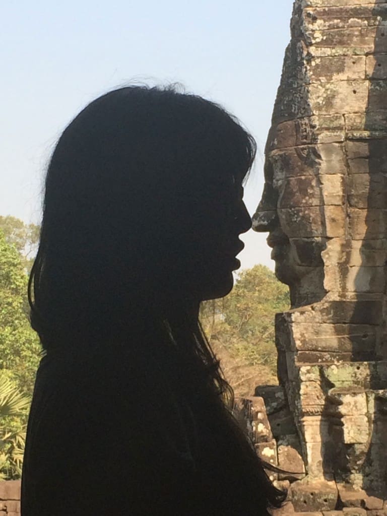 Conversations with Buddha at Angkor Thom.