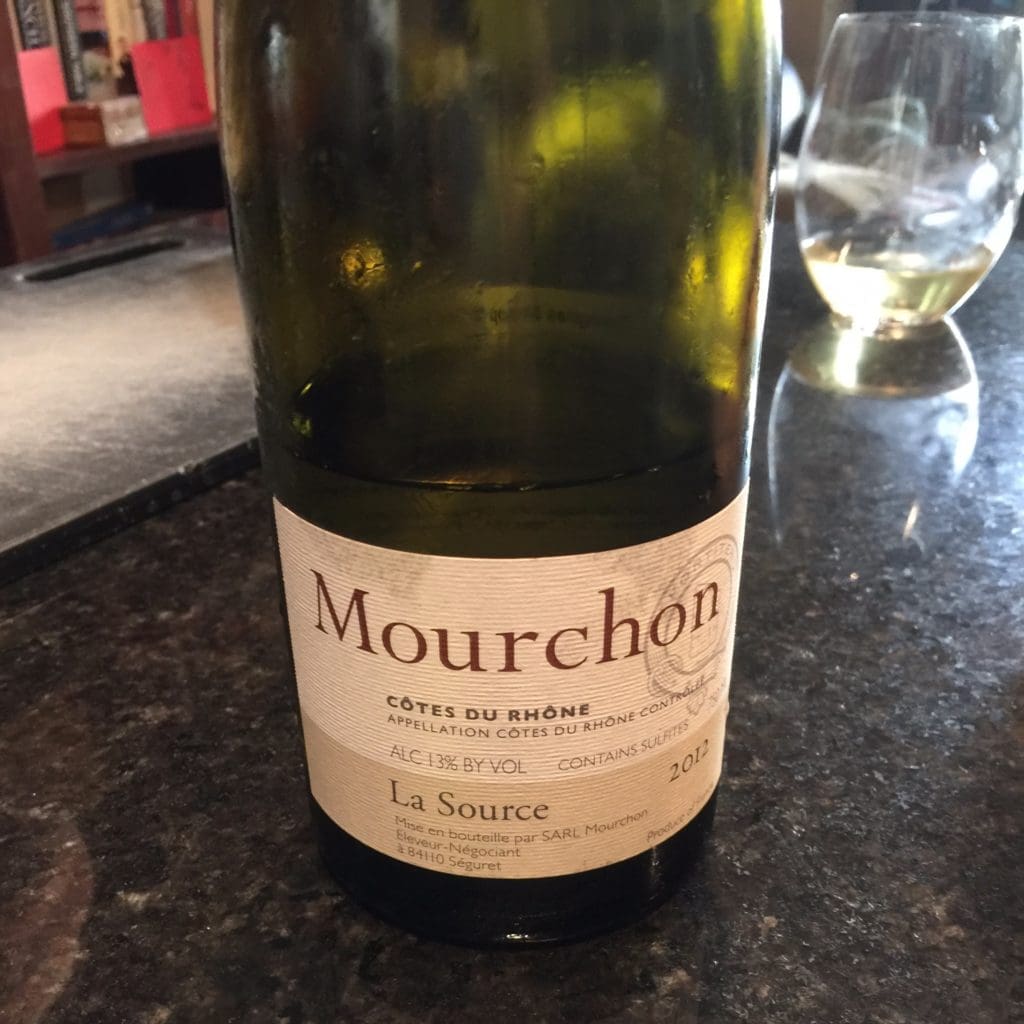 Wines We’re Drinking Now:* 2012 Domaine de Mourchon* Côtes du Rhône La Source