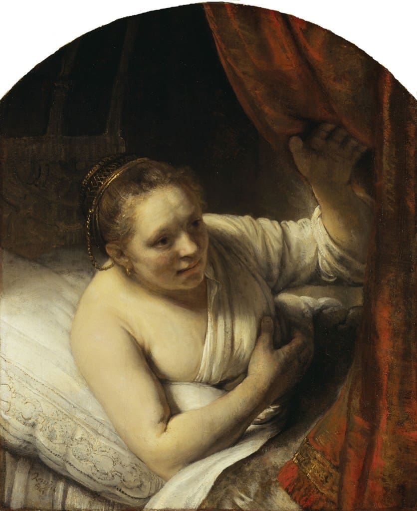 Rembrandt van Rijn's "A Woman in Bed," circa 1645-1646