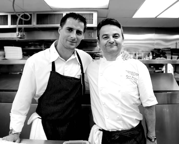 Executive chef Christopher Hache, executive chef Bruno Davaillon