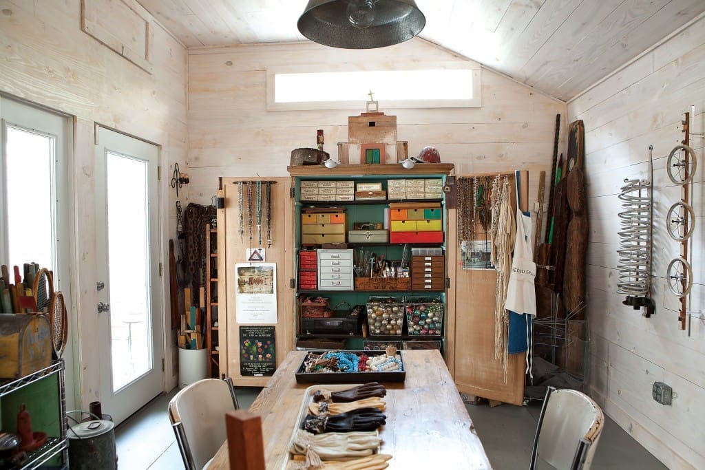 The studio, a temple of calibrated organization.
