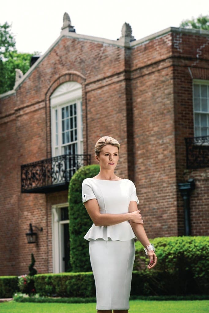 Chelsea Cunningham at a John Staub home she’s designing.