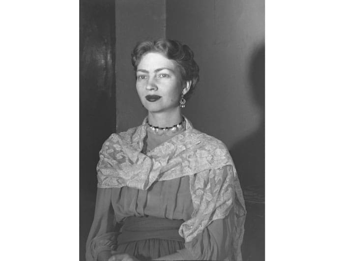 Dorothy Hood, circa 1943, during her time in Mexico. The artist was pals with museum director Bill Otten, which is how her archives — including some extraordinary paintings — ended up at AMST. (Dorothy Hood Archives, Art Museum of South Texas, Corpus Christi.)