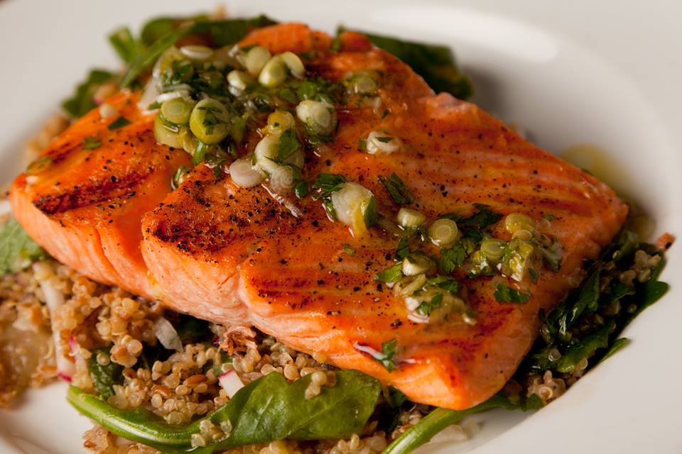 Grilled salmon