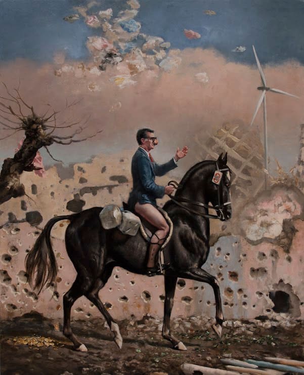Scott Greene's surreal "How You Like Me Now?," 2015, at Catharine Clark Gallery, a returning exhibitor from San Francisco. 