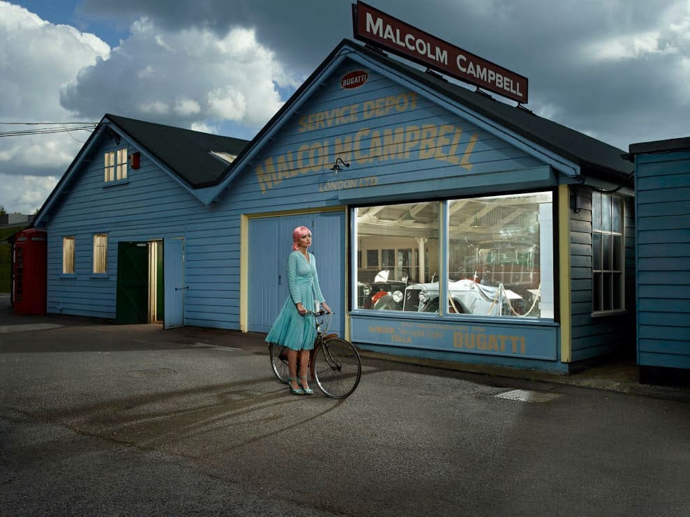 Julia Fullerton-Batten's "Testament — The Lonely Road," 2013, presents a cinematic moment. The London-based photographer will be featured in the booth of Randall Scott Projects from Baltimore. 
