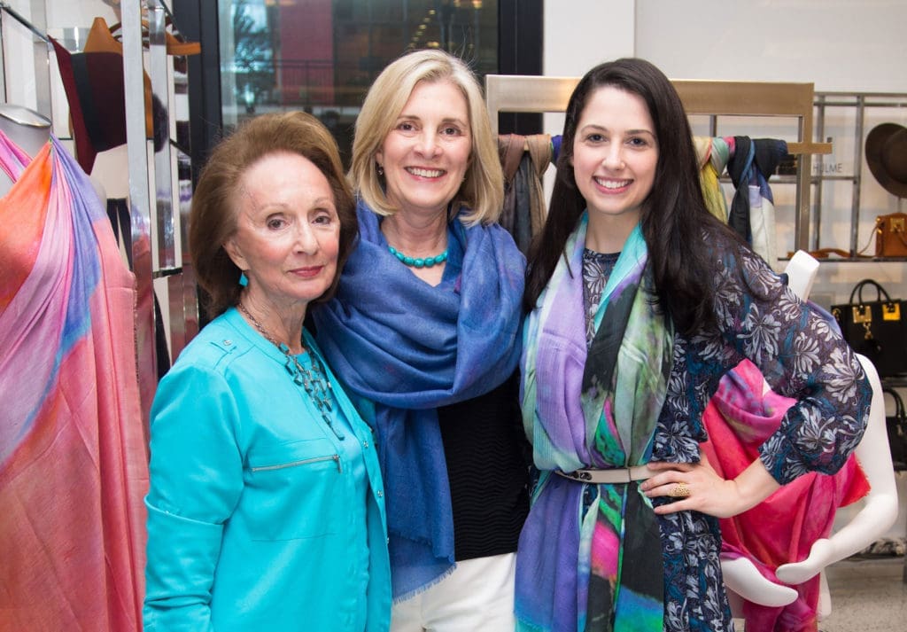 Stunning Scarves, a Stylish Crowd and a Survivor Made this Party a Major Draw