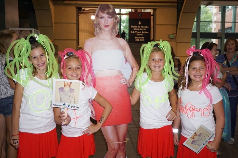 Fans get close to Swift during last night's concert in Houston. (Courtesy taylorswift.com)