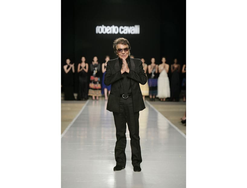 Roberto Cavalli at Fashion at the Park, October 2008