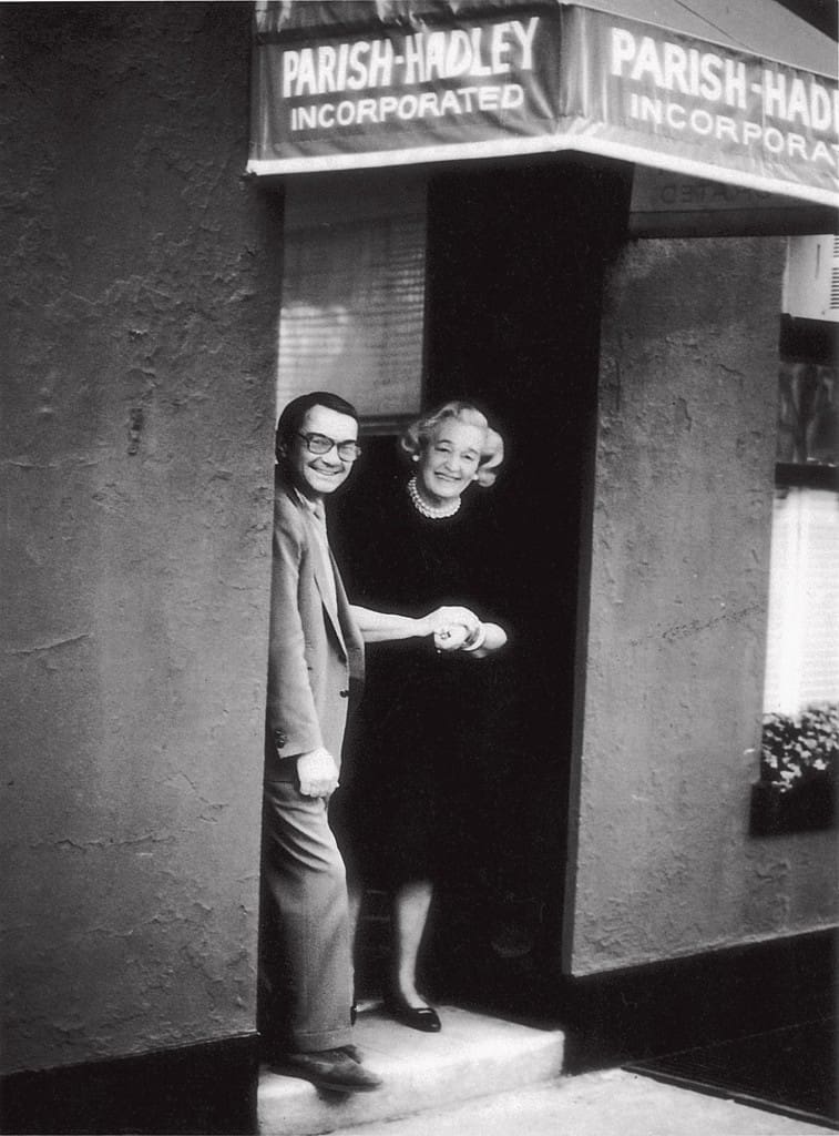 Sister Parish and Albert Hadley at their firm’s New York office on 63rd Street, circa 1989. (Christian Reinhardt, Courtesy HG. © The Condé Nast Publications, Inc.)