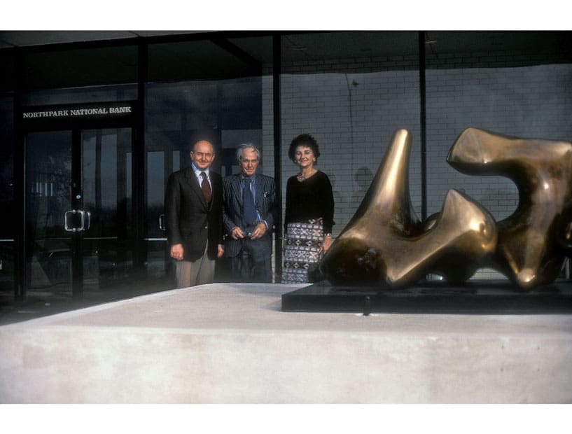 Raymond Nasher, Henry Moore, Patsy Nasher 