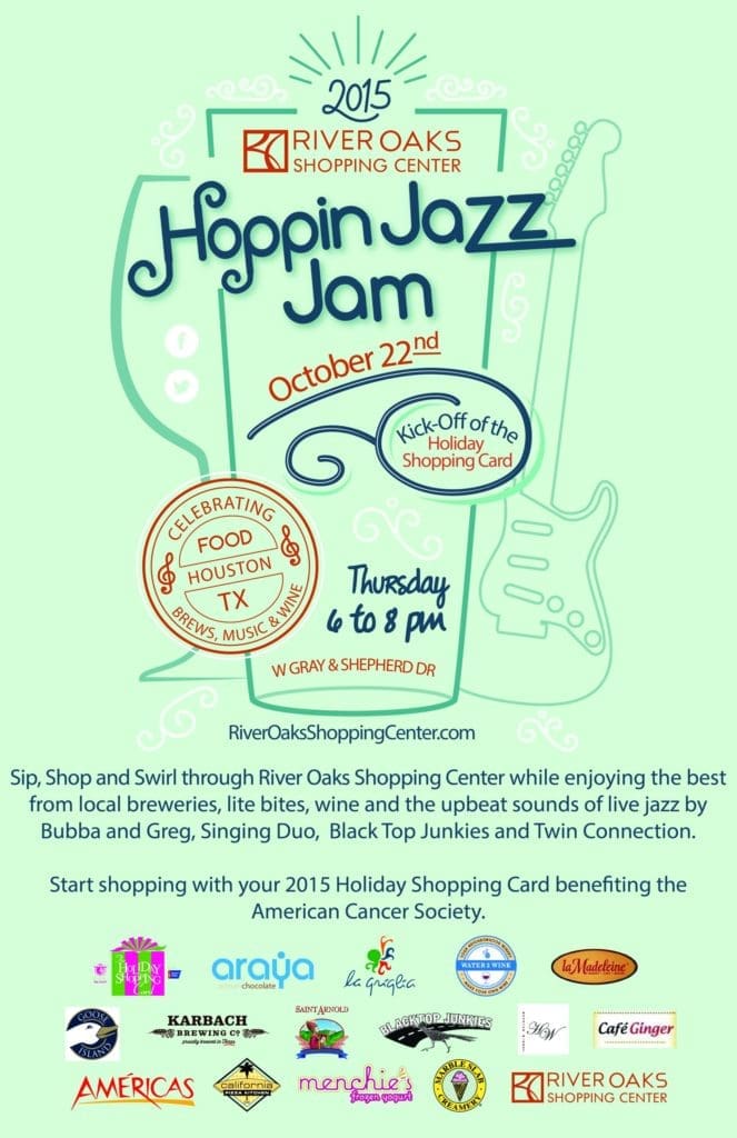 River Oaks Shopping On a Discount? Holiday Shopping Card to Roar In With a Jazz Jam