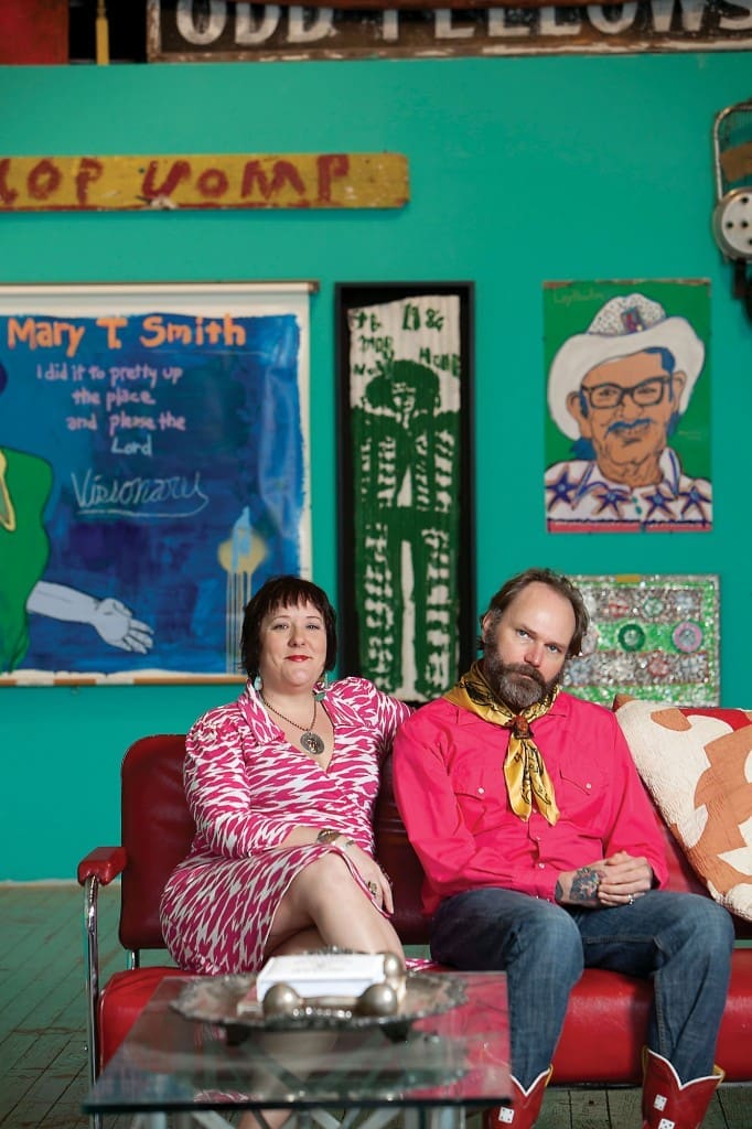 Proprietors Julie and Bruce Lee Webb in their residence.