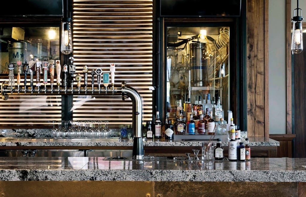 The bar at Pour Society