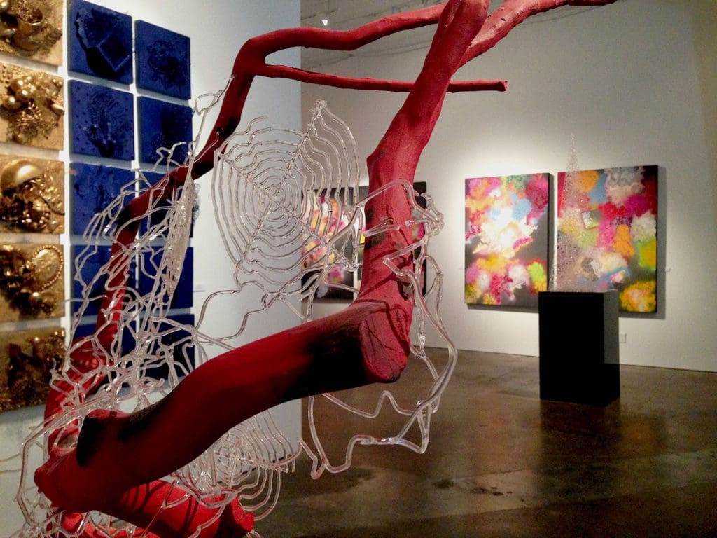 Susan Plum’s “Soul Retrieval” at Deborah Colton Gallery. (Photo by Savannah Stait)
