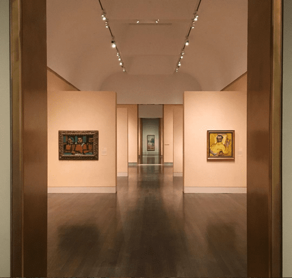 Dan Joyce, the organizer of #MFAHAfterHours, roamed the empty halls of the museum. (Photo by @danjoyce)