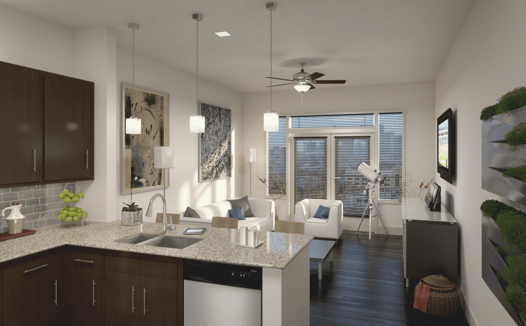 Unit interior. 