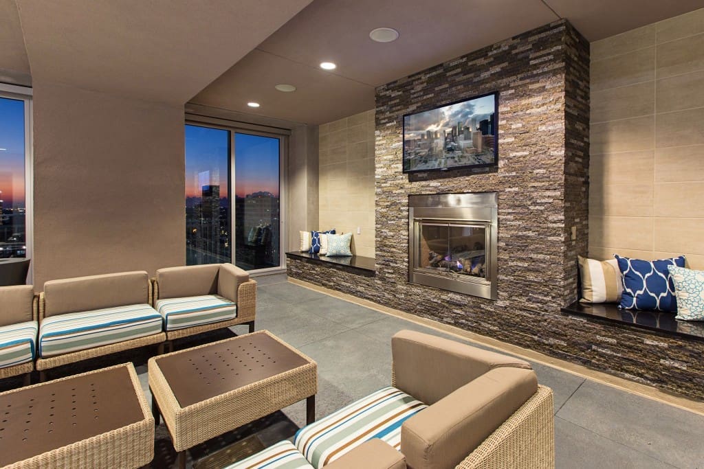Rooftop lounge