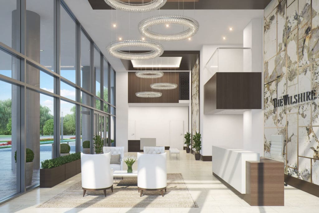 The Wilshire isn't skimping on the lobby.