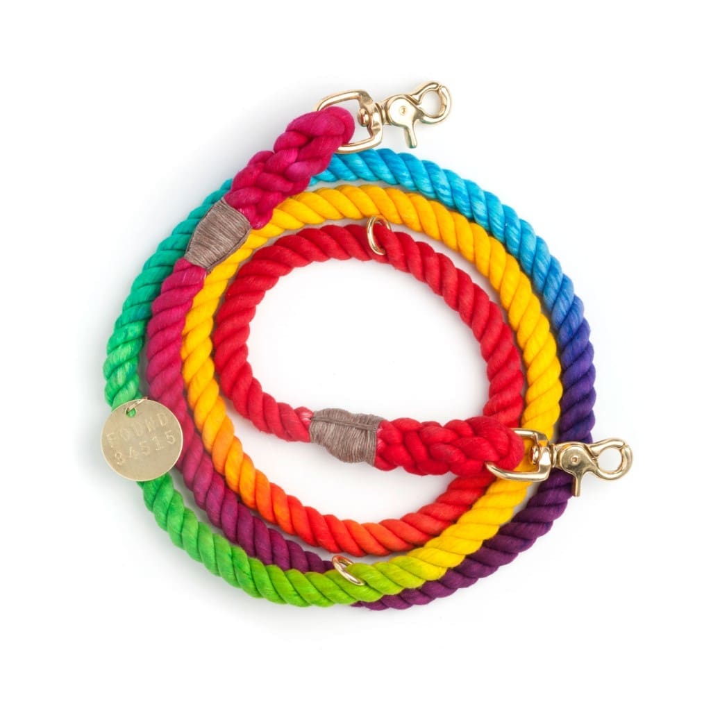 Adjustable prismatic rope leash, $64