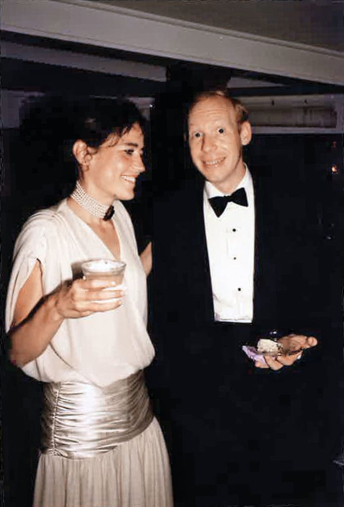 The future first lady and
mayor on their big day. Andrea and Bill White always were a dashing pair.