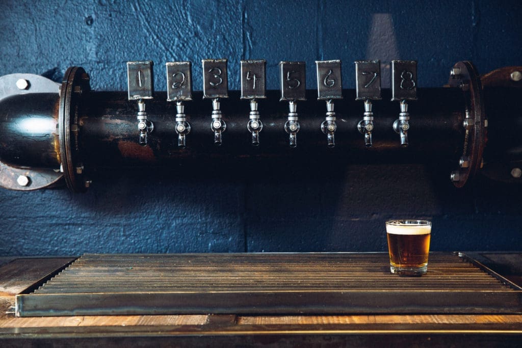 Eight Row Flint has 16 beers on tap. 