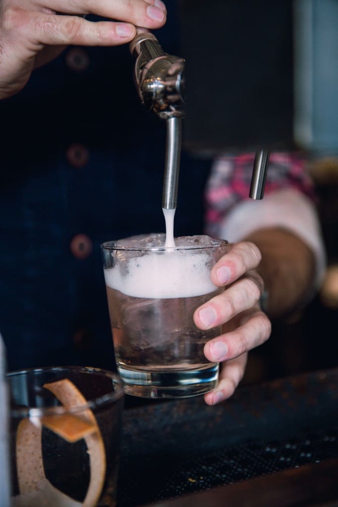 The tequila and tonic carbonated cocktail is a must try. 