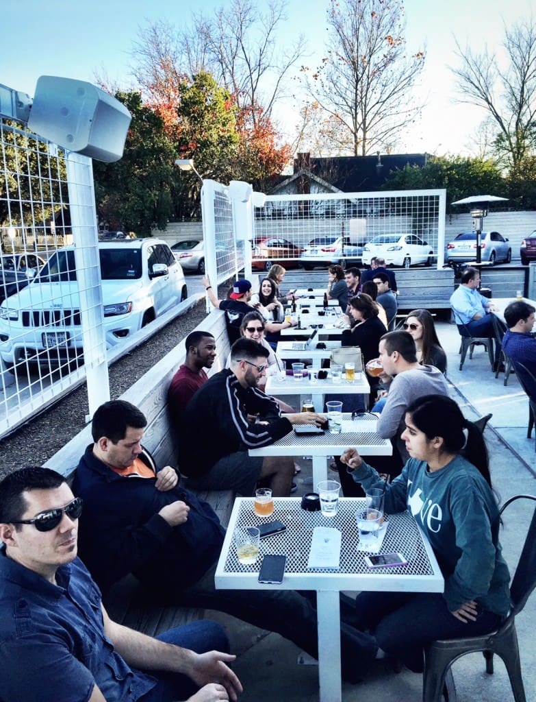 Grab a seat on Eight Row's sprawling patio. (Photo by Morgan Weber)