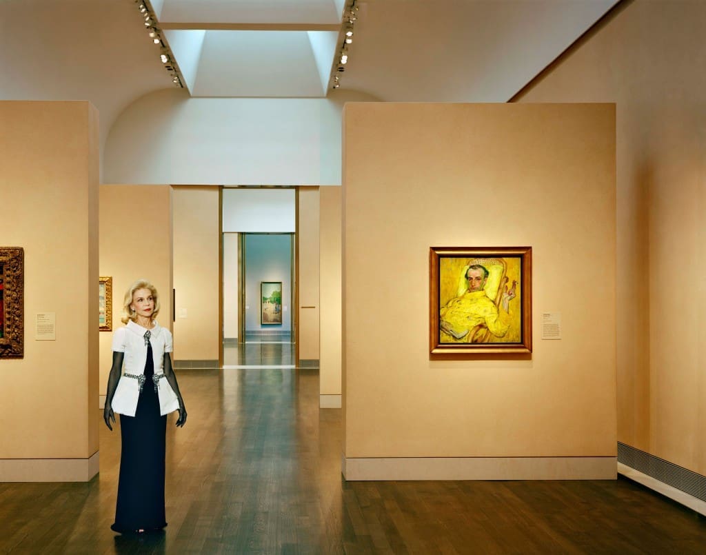 Lynn Wyatt in couture at the Museum of Fine Arts, Houston. Photograph by Robert Polidori, courtesty of the artist and Paul Kasmin Gallery.