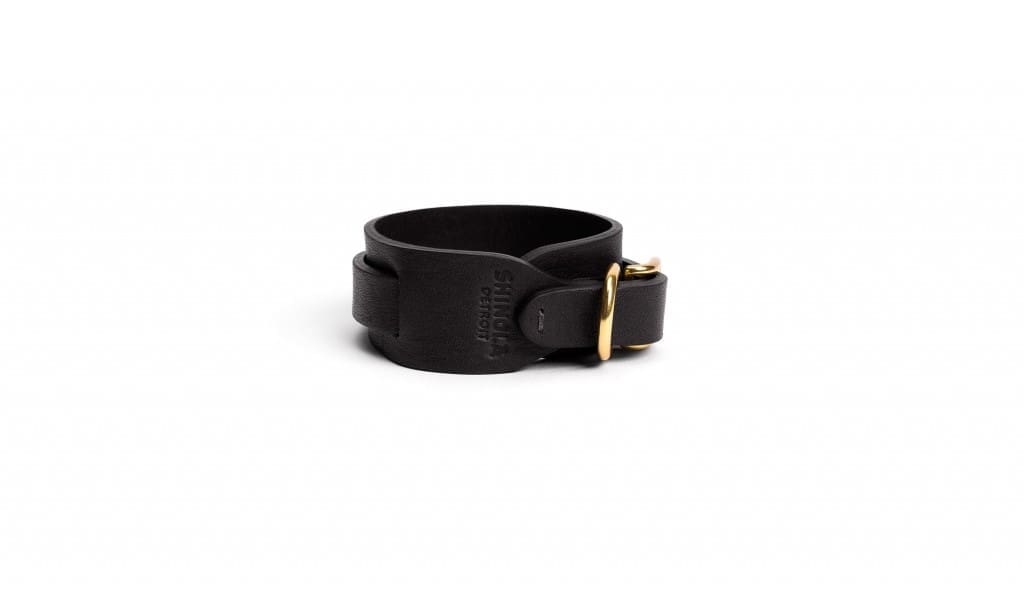 Wide double-wrap bracelet