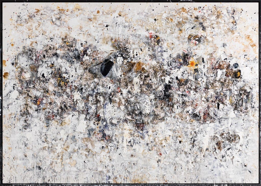 Michael Chow's "Shoot the Frame," 2014. Courtesy the artist. Chow has returned to painting after nearly a 50-year absence.