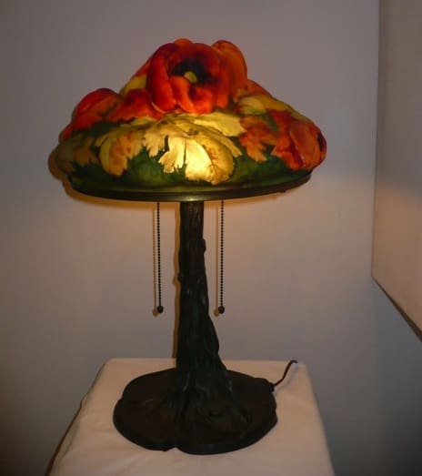 Pairpoint Poppy Puffy lamp at Adele Alan Grodsky