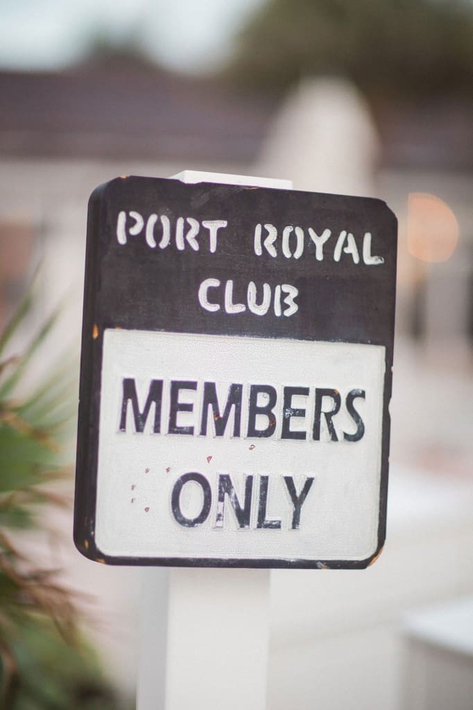 Members Only: A beach club wedding at the Port Royal Club