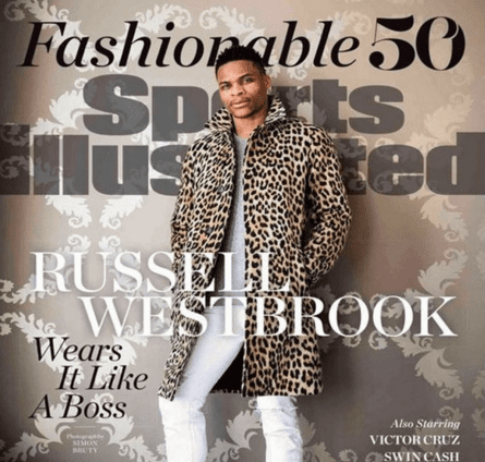 Russell Westbrook got robbed by Sports Illustrated in  its first fashion issue.