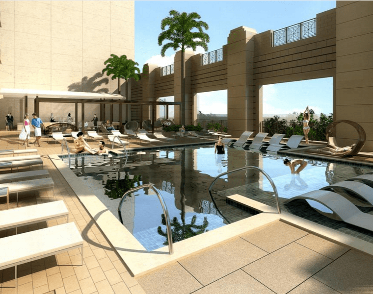 Market Square Tower will boast two pools — and two full levels of amenities.