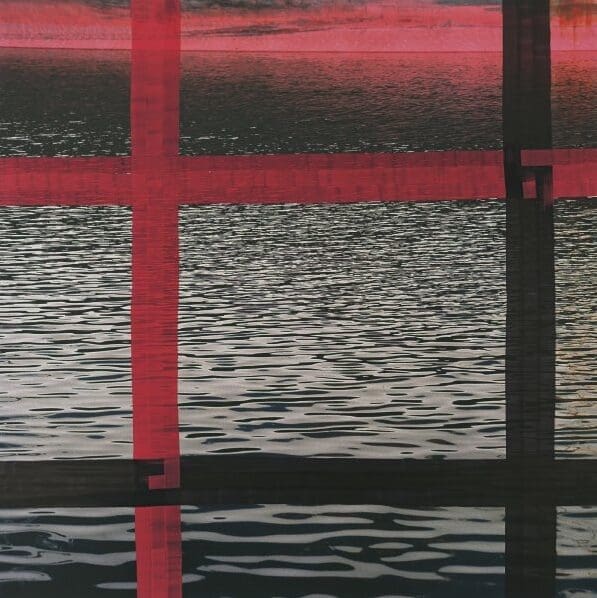 The buoyant acrylic on inkjet print "Untitled," circa 2012, is from a series previously unexhibited and left in the artist's studio at the time of his passing. 