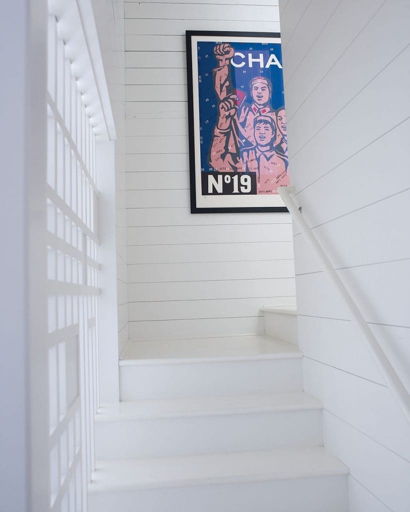 Stairway leading to the basement.
