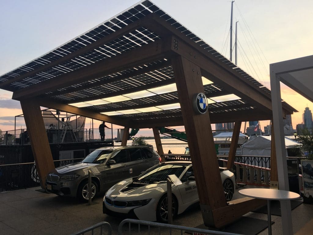 It's made of bamboo, and it charges your car.